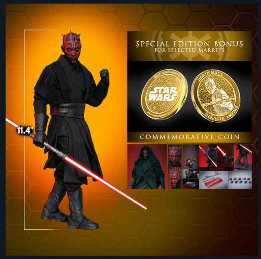 Hot Toys MMS748B Star Wars The Phantom Menace Darth Maul Special