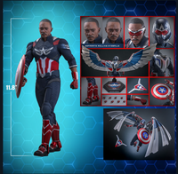 
              Captain America Sixth Scale Figure - Captain America: Brave New World - Movie Masterpiece Series - Marvel (Hot Toys)
            