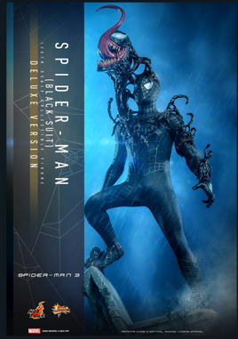 Spider-Man (Black Suit) (Deluxe Version) Sixth Scale Figure by Hot Toys
