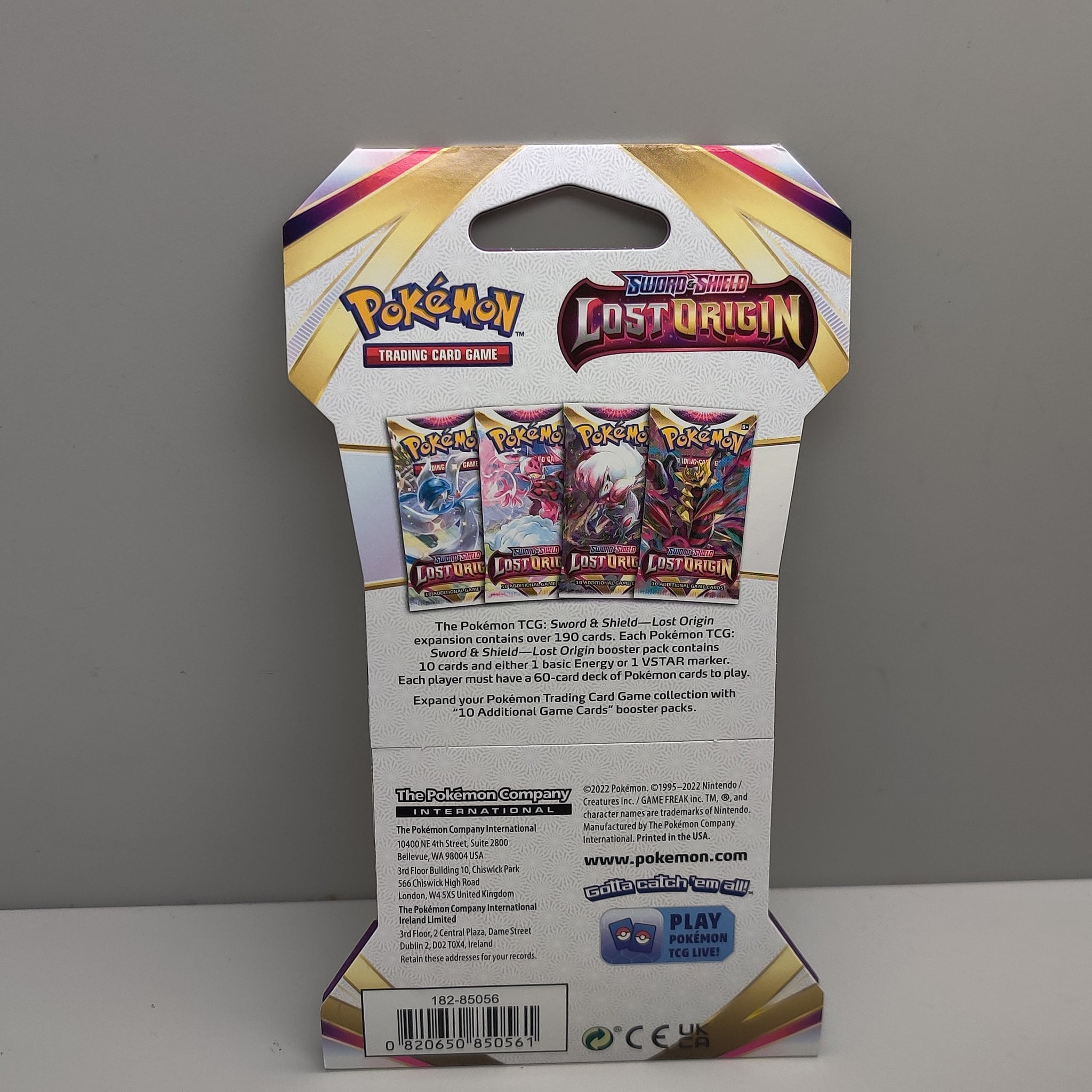Pokemon Sword and Shield Lost Origin 8 Sleeved Boosters Packs